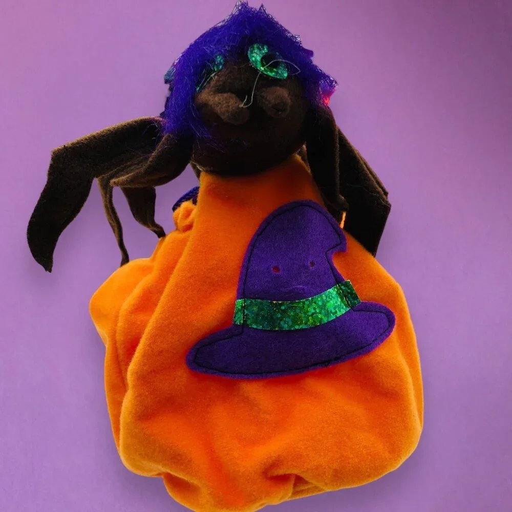 Lot of 17 Halloween Treat Bags Witch Ghost Cat Bat Spider Vampire NEW